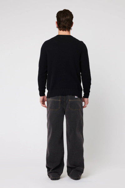 Rolla’s Waffle Knit LS Tee - Black