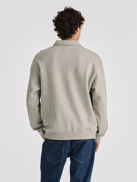 Lee Collar Fleece Sweat - Grey Marle