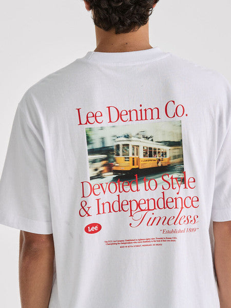 Lee Timeless Box Cutter Tee - White