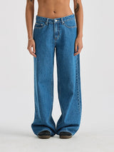 Lee Low Slouch - Blue Quarter