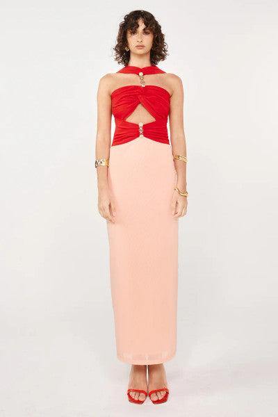 She is OLLÁ Nassia Midi Dress