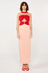 She is OLLÁ Nassia Midi Dress