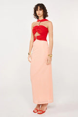 She is OLLÁ Nassia Midi Dress