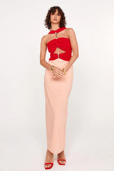She is OLLÁ Nassia Midi Dress