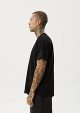 Afends Genesis Heavy Weight Recycled Boxy Fit Tee - Black