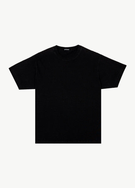 Afends Genesis Heavy Weight Recycled Boxy Fit Tee - Black