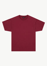 Afends Genesis Heavyweight Boxy Tee - Washed Burgundy