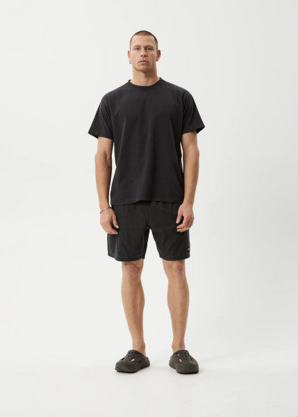 Afends Dopamine Organic Swim Short 18 Inch - Black Acid Wash