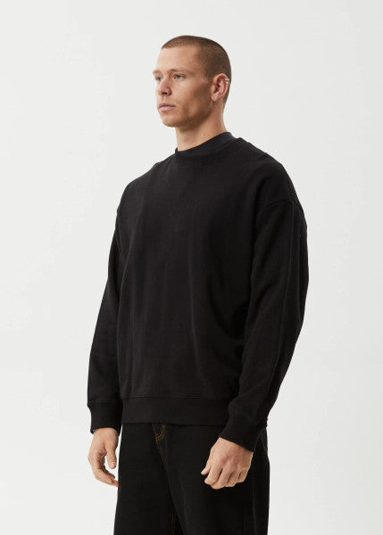 Afends Genesis Crew Neck Jumper - Black