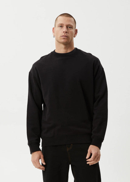 Afends Genesis Crew Neck Jumper - Black