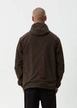 Afends System Water Resistant Spray Anorak - Coffee