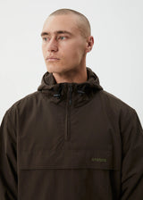 Afends System Water Resistant Spray Anorak - Coffee