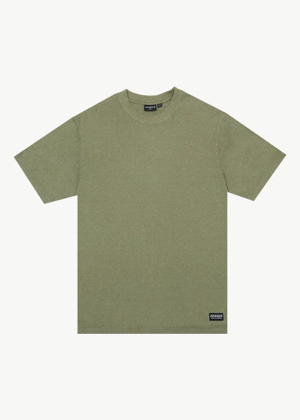 Afends Classic Hemp Retro Fit Tee - Oil Green