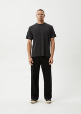 Afends Foundation Hemp Boxy Fit Tee - Stone Black