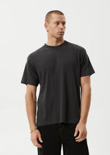 Afends Foundation Hemp Boxy Fit Tee - Stone Black