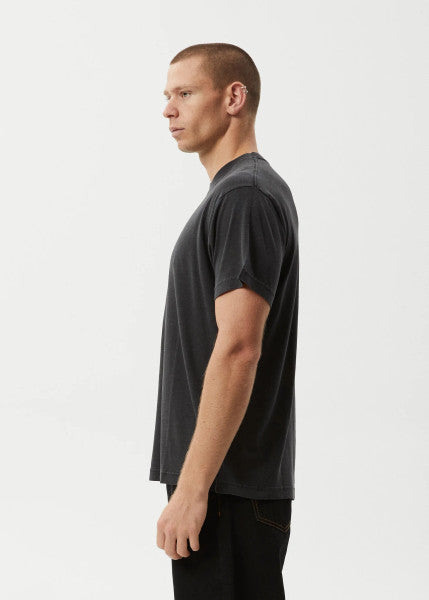 Afends Foundation Hemp Boxy Fit Tee - Stone Black