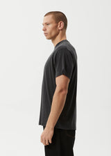 Afends Foundation Hemp Boxy Fit Tee - Stone Black