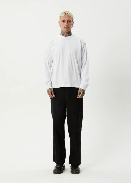 Afends Genesis Boxy Long Sleeve Tee - White