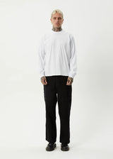 Afends Genesis Boxy Long Sleeve Tee - White
