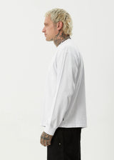 Afends Genesis Boxy Long Sleeve Tee - White