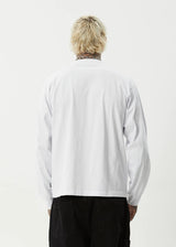 Afends Genesis Boxy Long Sleeve Tee - White