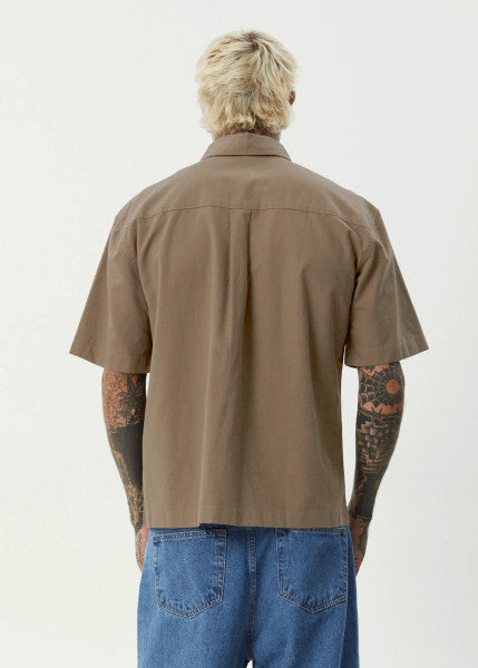 Afends Everyday Hemp Short Sleeve Shirt - Fossil