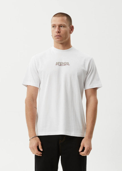 Afends Wired Retro Tee - White