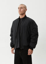 Afends No More Bombs Bomber Jacket - Black