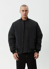Afends No More Bombs Bomber Jacket - Black