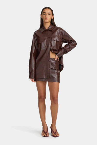 Ownley Morriset Mini Skirt - Cherry Cola