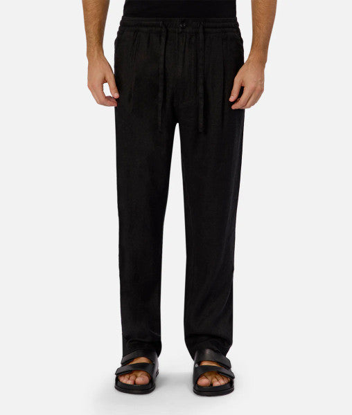 Industrie The Capri Linen Pant - YD Black