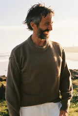 McTavish Reverse Seam Knit - Dark Tan