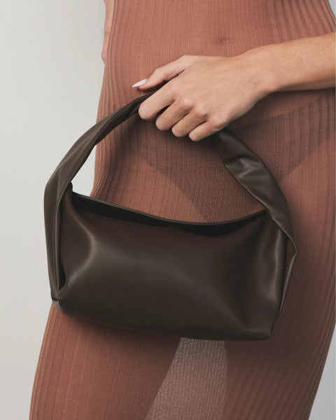 Billini Olive Handle Bag - Chocolate