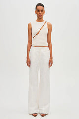 Misha Josie Cupro Top - Ivory