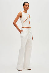 Misha Josie Cupro Top - Ivory