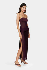 Ownley Ricky Midi Skirt - Plum