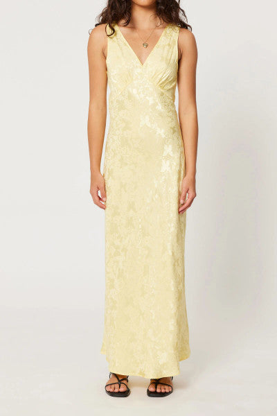 Rolla’s Eliza Midi Dress - Jacquard Limoncello
