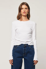 Rolla’s Crinkle Longsleeve - White