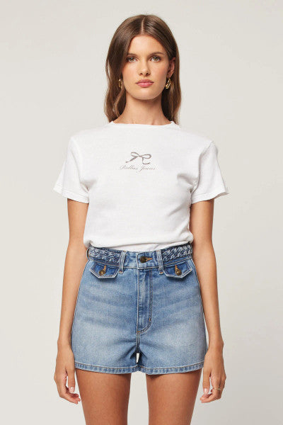 Rollas Classic Tee Pretty Bow - Cloud