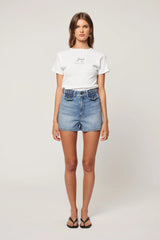 Rollas Classic Tee Pretty Bow - Cloud