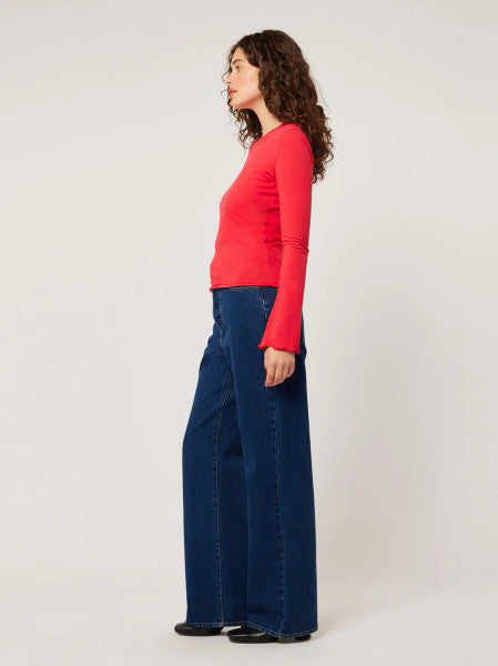 Rolla’s Crinkle Longsleeve - Crimson