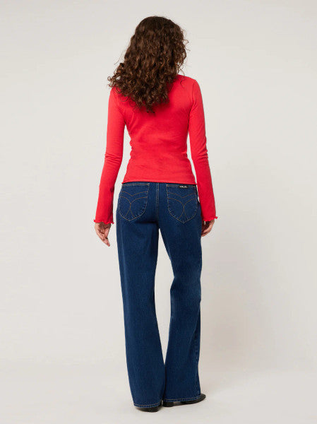 Rolla’s Crinkle Longsleeve - Crimson