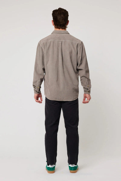Rolla’s Trailer Chunky Cord Shirt - Grey
