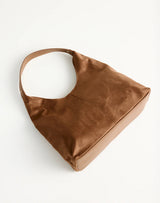Billini Tammy Shoulder Bag - Dark Tan Suede