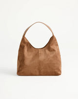 Billini Tammy Shoulder Bag - Dark Tan Suede