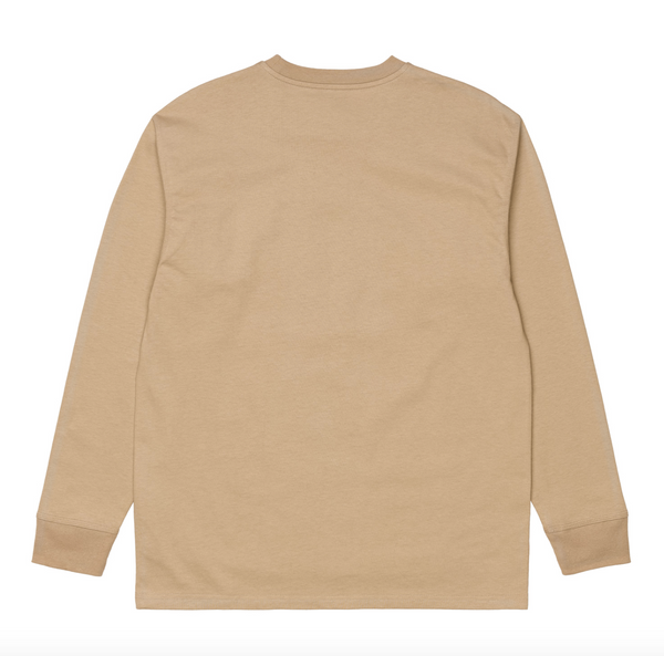 Carhartt WIP L/S American Script T-Shirt - Dusty H Brown