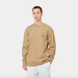 Carhartt WIP L/S American Script T-Shirt - Dusty H Brown