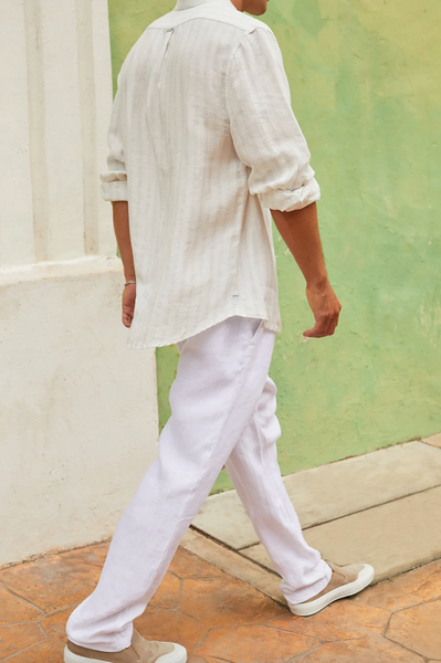Industrie The Capri Linen Pant - White