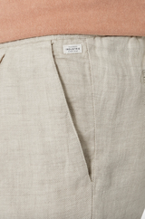 Industrie Capri Linen Pant - YD Wheat
