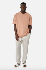 Industrie Capri Linen Pant - YD Wheat